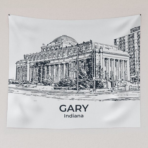 Item preview, Gary - Indiana designed and sold by Lakeric Cityscapes.