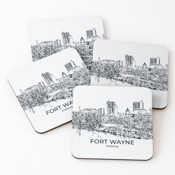 Artikelvorschau, Fort Wayne - Indiana entworfen und verkauft von Lakeric Cityscapes.