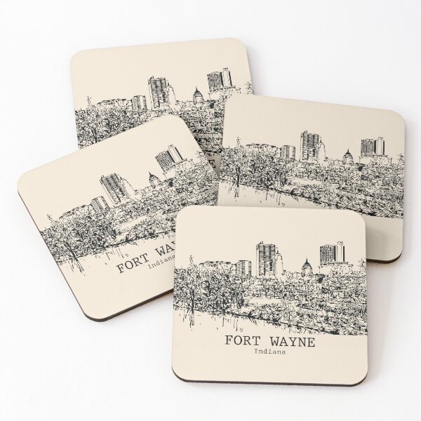 Artikelvorschau, Fort Wayne - Indiana entworfen und verkauft von Lakeric Cityscapes.