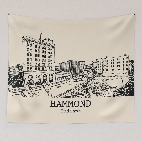 Item preview, Hammond - Indiana designed and sold by Lakeric Cityscapes.