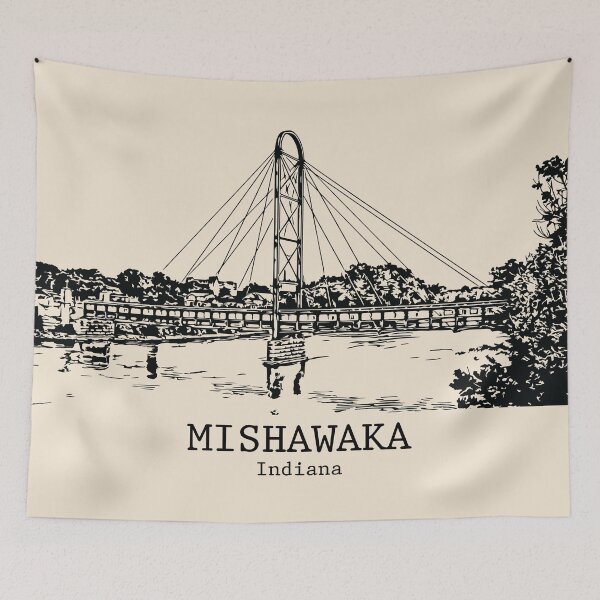Item preview, Mishawaka - Indiana designed and sold by Lakeric Cityscapes.