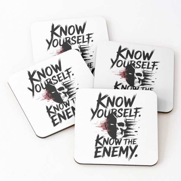 Item preview, Know Yourself Know the Enemy - Strategy Quote designed and sold by Enea Kelo.