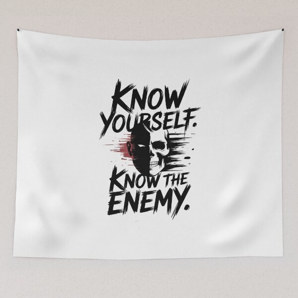 Item preview, Know Yourself Know the Enemy - Strategy Quote designed and sold by Enea Kelo.