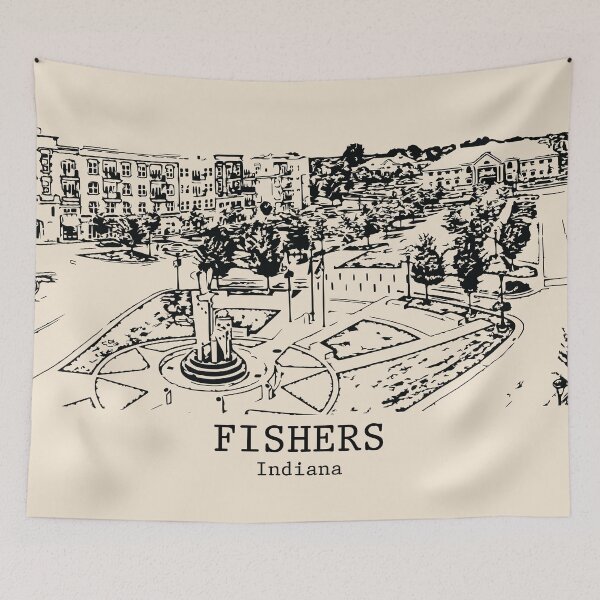 Item preview, Fishers - Indiana designed and sold by Lakeric Cityscapes.