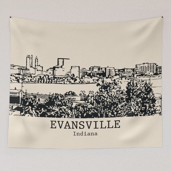 Item preview, Evansville - Indiana designed and sold by Lakeric Cityscapes.