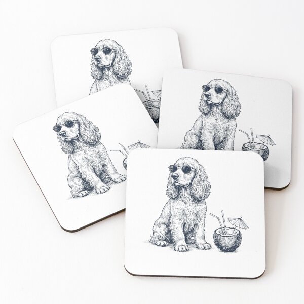 Item preview, Cocker Spaniel Vacation Dog Lover Gift designed and sold by DoodleTortle.