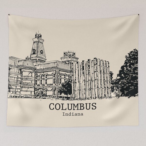 Item preview, Columbus - Indiana designed and sold by Lakeric Cityscapes.