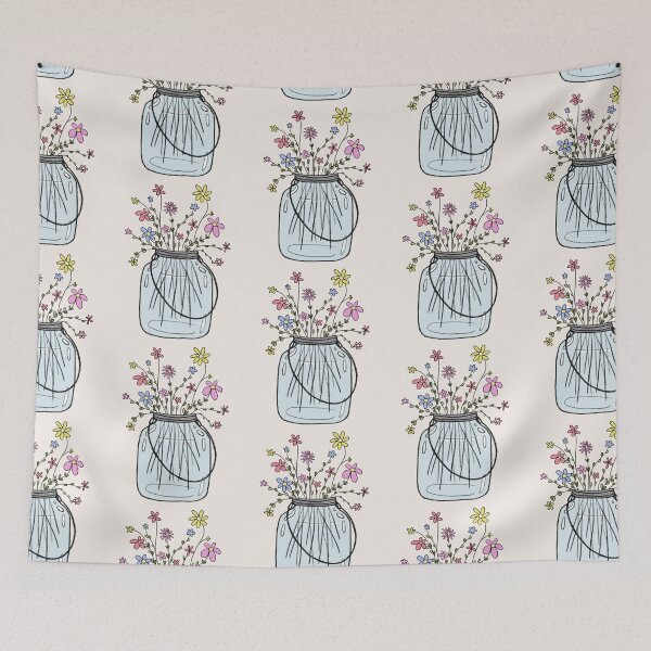 Item preview, Cute Flowers In A Jar designed and sold by NinniShop.