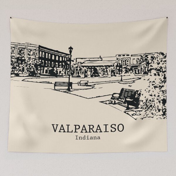 Item preview, Valparaiso - Indiana designed and sold by Lakeric Cityscapes.
