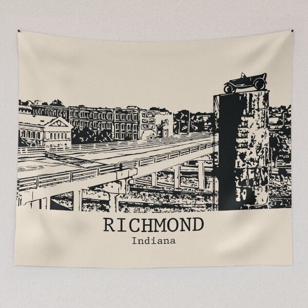 Item preview, Richmond - Indiana designed and sold by Lakeric Cityscapes.