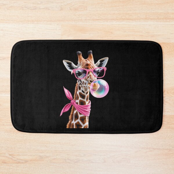 Item preview, Cute Giraffe Pink Bubble Gum and Pink Sunglasses designed and sold by joyouartArt.