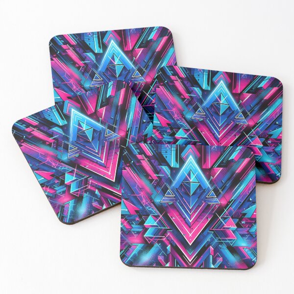 Item preview, Neon Synthwave Geometric Pulse designed and sold by Chic_Clip_Craft.