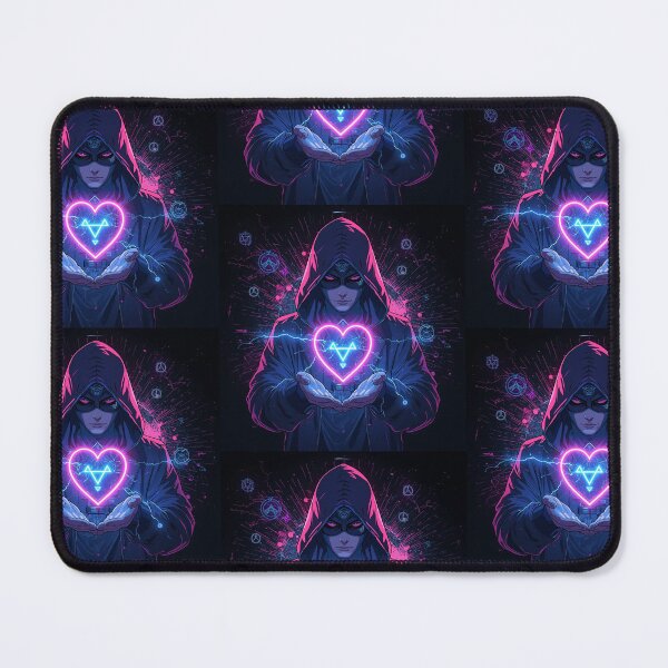Item preview, Neon Cyberpunk Heart Hacker Art designed and sold by AurBynx .
