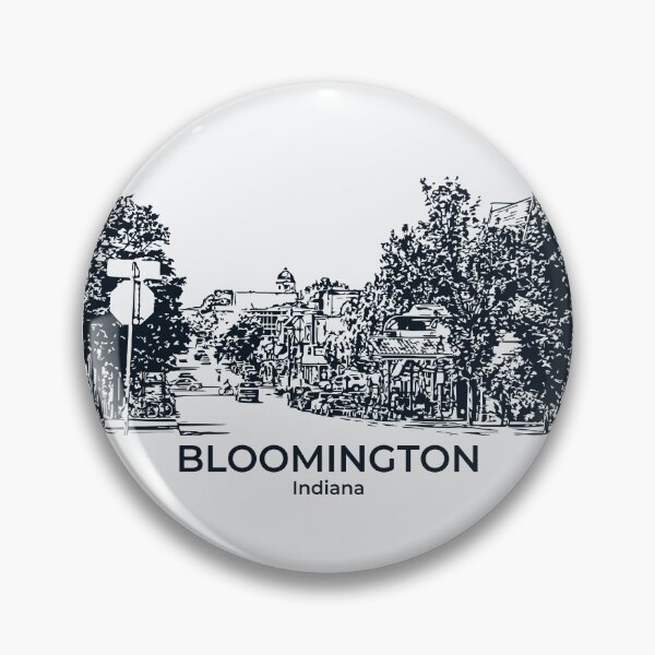 Artikelvorschau, Bloomington - Indiana entworfen und verkauft von Lakeric Cityscapes.