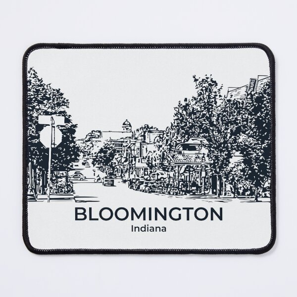 Artikelvorschau, Bloomington - Indiana entworfen und verkauft von Lakeric Cityscapes.