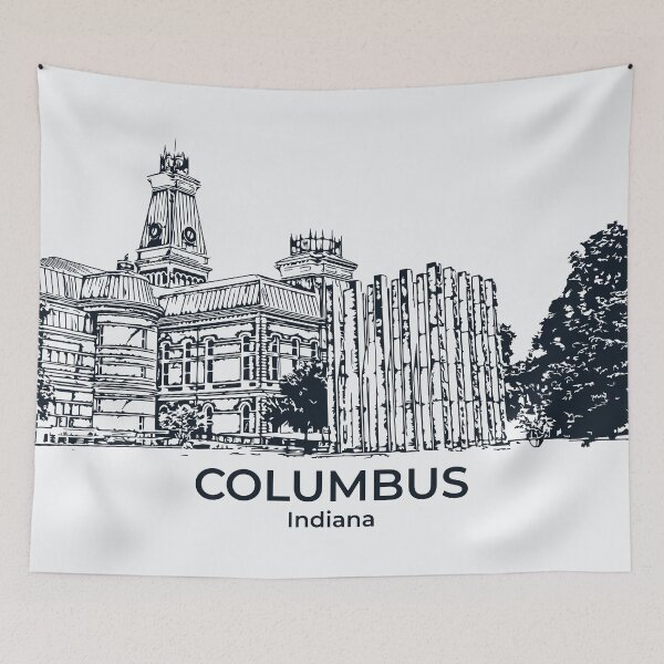 Item preview, Columbus - Indiana designed and sold by Lakeric Cityscapes.