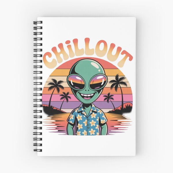 Item preview, Chillout Alien Sunset T-Shirt | Retro Tropical Sci-Fi Relax Art designed and sold by KapiPrint.