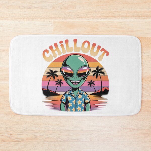 Item preview, Chillout Alien Sunset T-Shirt | Retro Tropical Sci-Fi Relax Art designed and sold by KapiPrint.