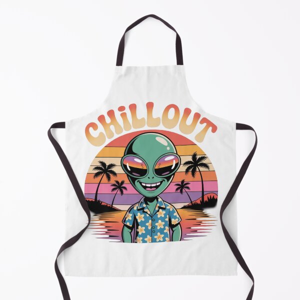 Item preview, Chillout Alien Sunset T-Shirt | Retro Tropical Sci-Fi Relax Art designed and sold by KapiPrint.