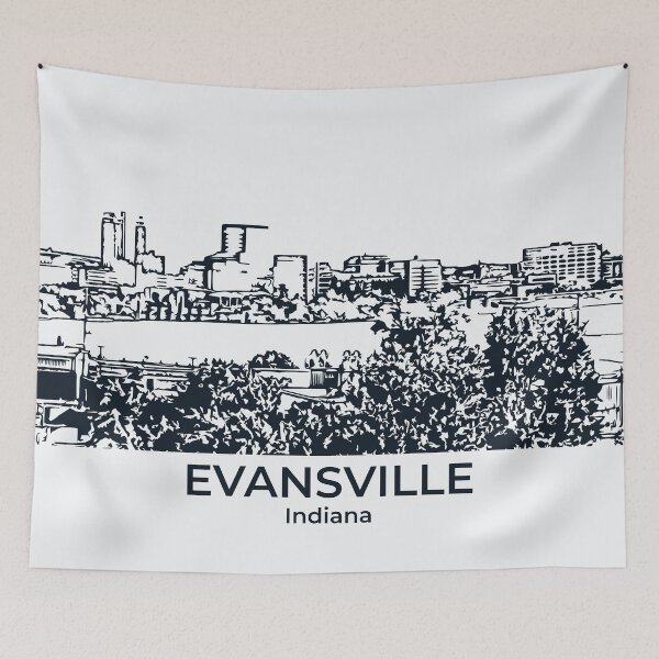 Item preview, Evansville - Indiana designed and sold by Lakeric Cityscapes.