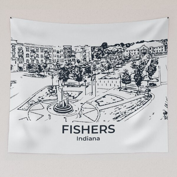 Item preview, Fishers - Indiana designed and sold by Lakeric Cityscapes.