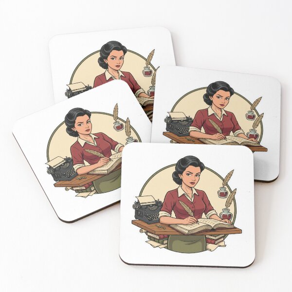 Item preview, Vintage Woman Writer – Classic Literary Art designed and sold by C3J7.