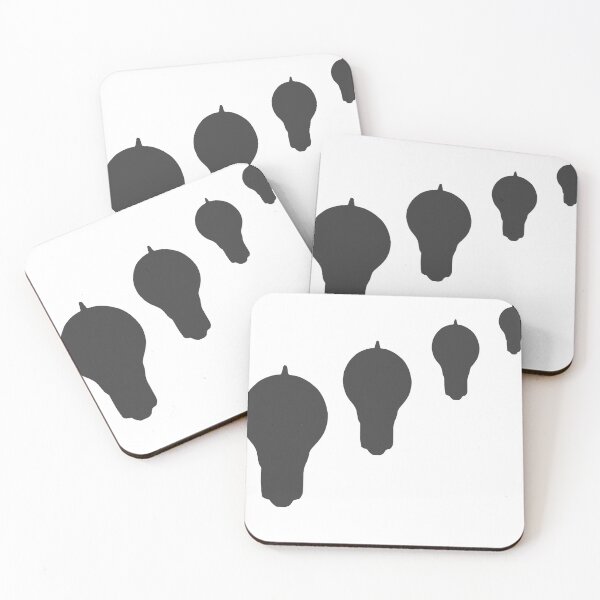 Item preview, Four Light Bulbs - Minimalist Shadow Study designed and sold by theSMERF.