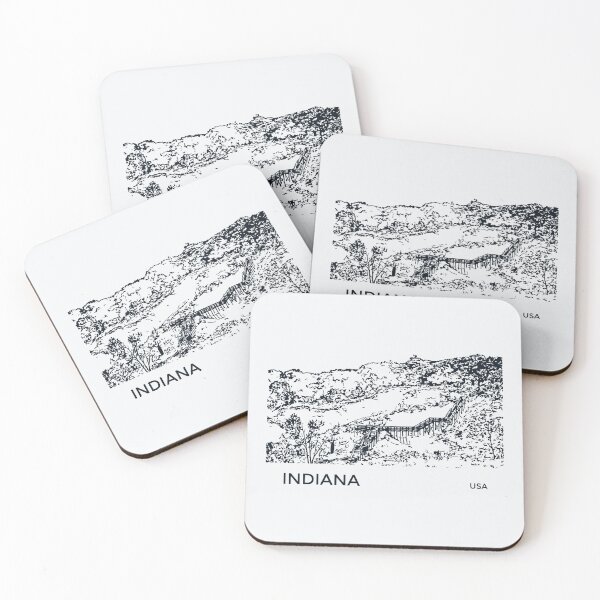 Item preview, Indiana USA designed and sold by Lakeric Cityscapes.