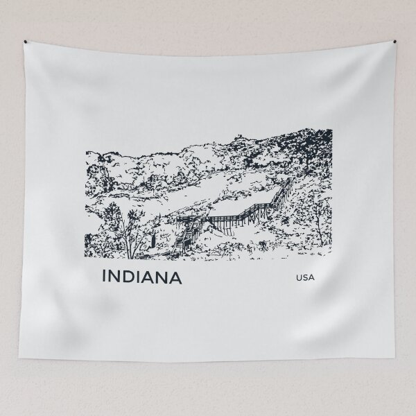 Item preview, Indiana USA designed and sold by Lakeric Cityscapes.