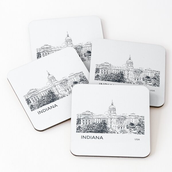 Item preview, Indiana State USA designed and sold by Lakeric Cityscapes.