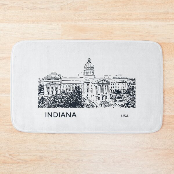 Item preview, Indiana State USA designed and sold by Lakeric Cityscapes.