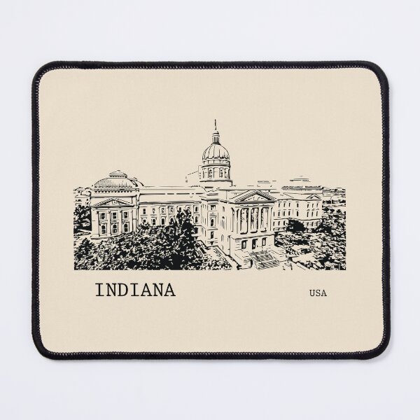 Item preview, Indiana State USA designed and sold by Lakeric Cityscapes.