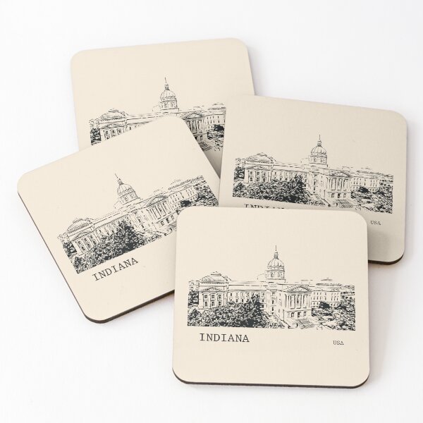 Item preview, Indiana State USA designed and sold by Lakeric Cityscapes.