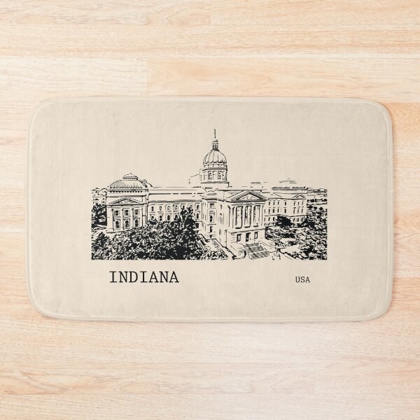 Item preview, Indiana State USA designed and sold by Lakeric Cityscapes.