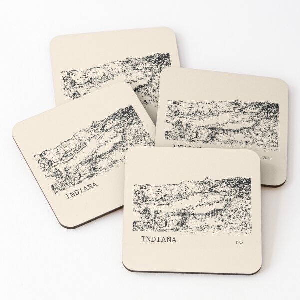 Item preview, Indiana USA designed and sold by Lakeric Cityscapes.