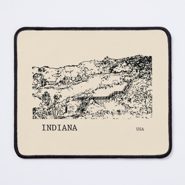 Item preview, Indiana USA designed and sold by Lakeric Cityscapes.