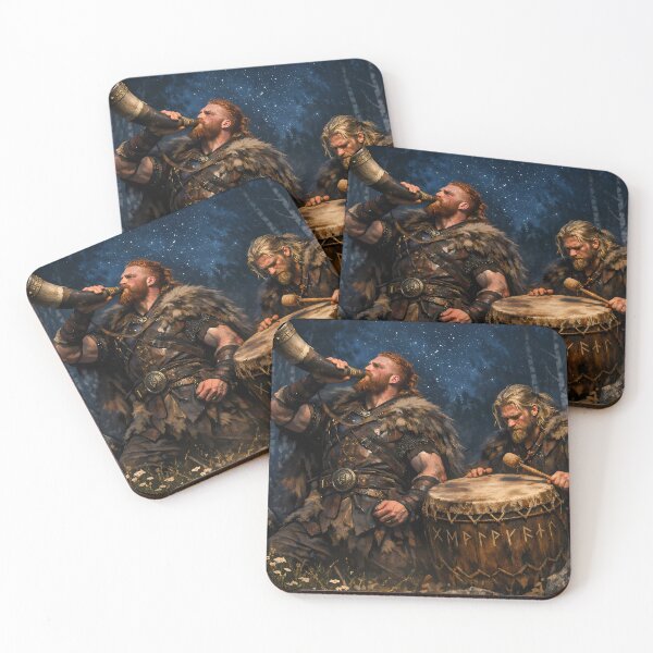 Item preview, Viking Musicians in the Woods designed and sold by cuprum.