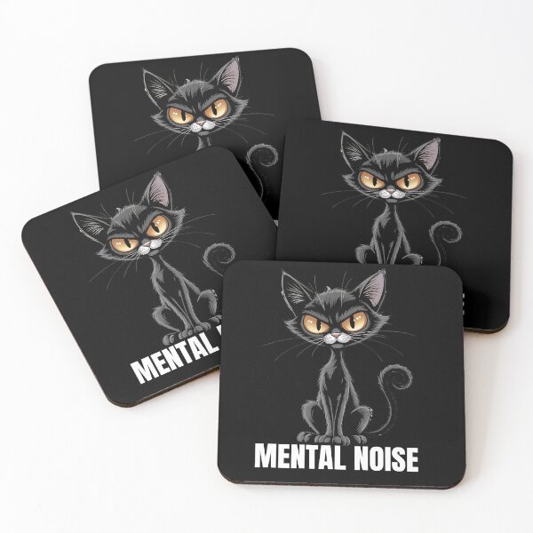 Item preview, Mental Noise Cat Illustration designed and sold by GentleStudio.
