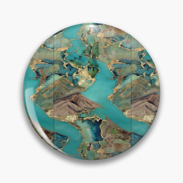 Item preview, Transformative Teal Kintsugi Mapscape designed and sold by Ewa Miller.