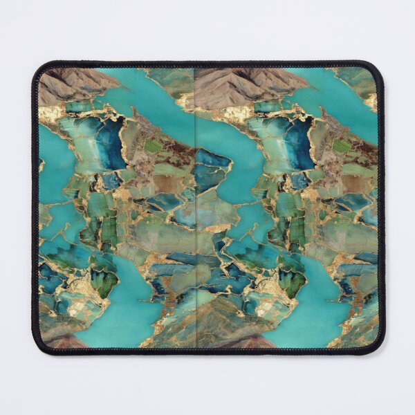 Item preview, Transformative Teal Kintsugi Mapscape designed and sold by Ewa Miller.
