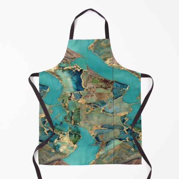 Item preview, Transformative Teal Kintsugi Mapscape designed and sold by Ewa Miller.