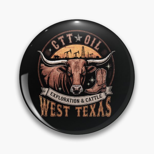 Item preview, CTT Oil Exploration & Cattle Company Texas designed and sold by BlightedArt.