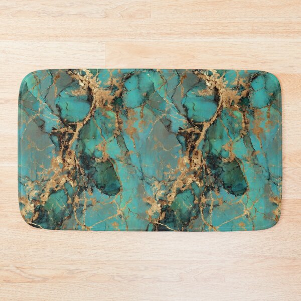 Item preview, Transformative Teal Kintsugi Mapscape designed and sold by Ewa Miller.