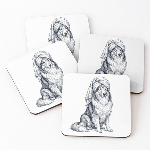 Item preview, Collie Spa Bath Dog Mom Dad designed and sold by DoodleTortle.
