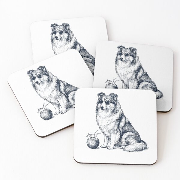 Item preview, Collie Vacation Dog Lover Gift designed and sold by DoodleTortle.