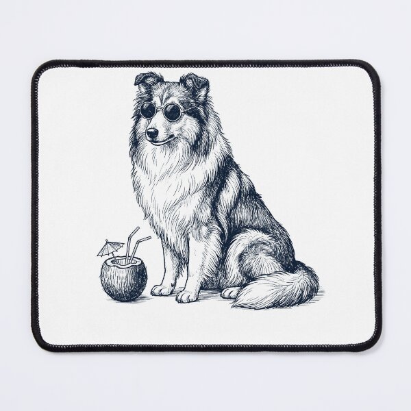 Item preview, Collie Vacation Dog Lover Gift designed and sold by DoodleTortle.