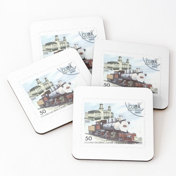 Item preview, Cuba Correos 1990 Train Railway Postage Stamp designed and sold by red-amber65.