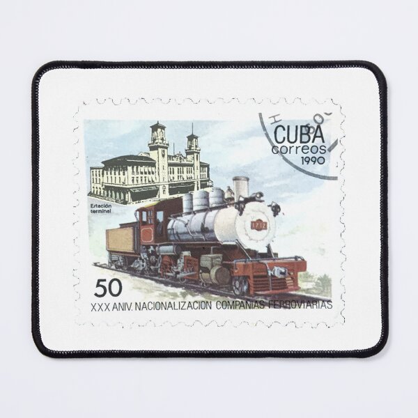 Item preview, Cuba Correos 1990 Train Railway Postage Stamp designed and sold by red-amber65.