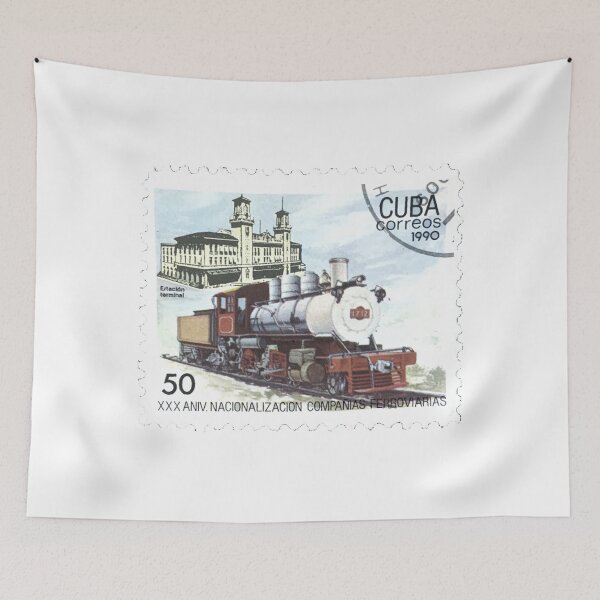 Item preview, Cuba Correos 1990 Train Railway Postage Stamp designed and sold by red-amber65.