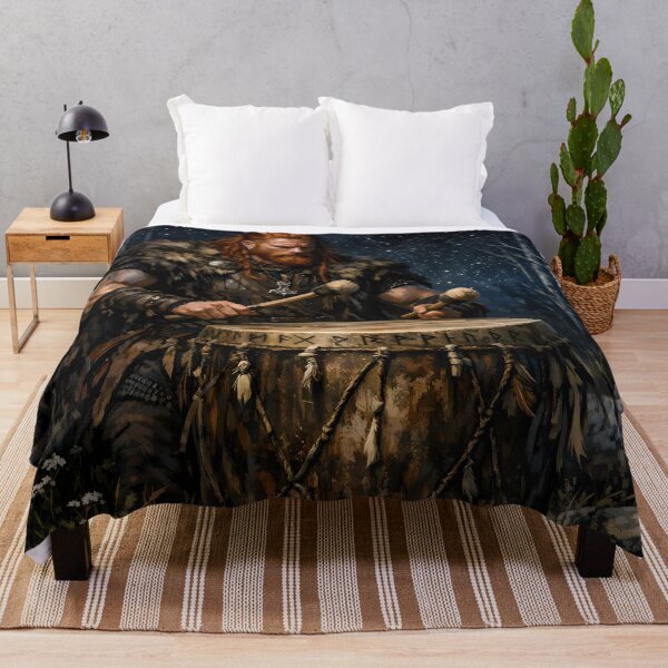 Item preview, Viking Drummer in a Forest designed and sold by cuprum.